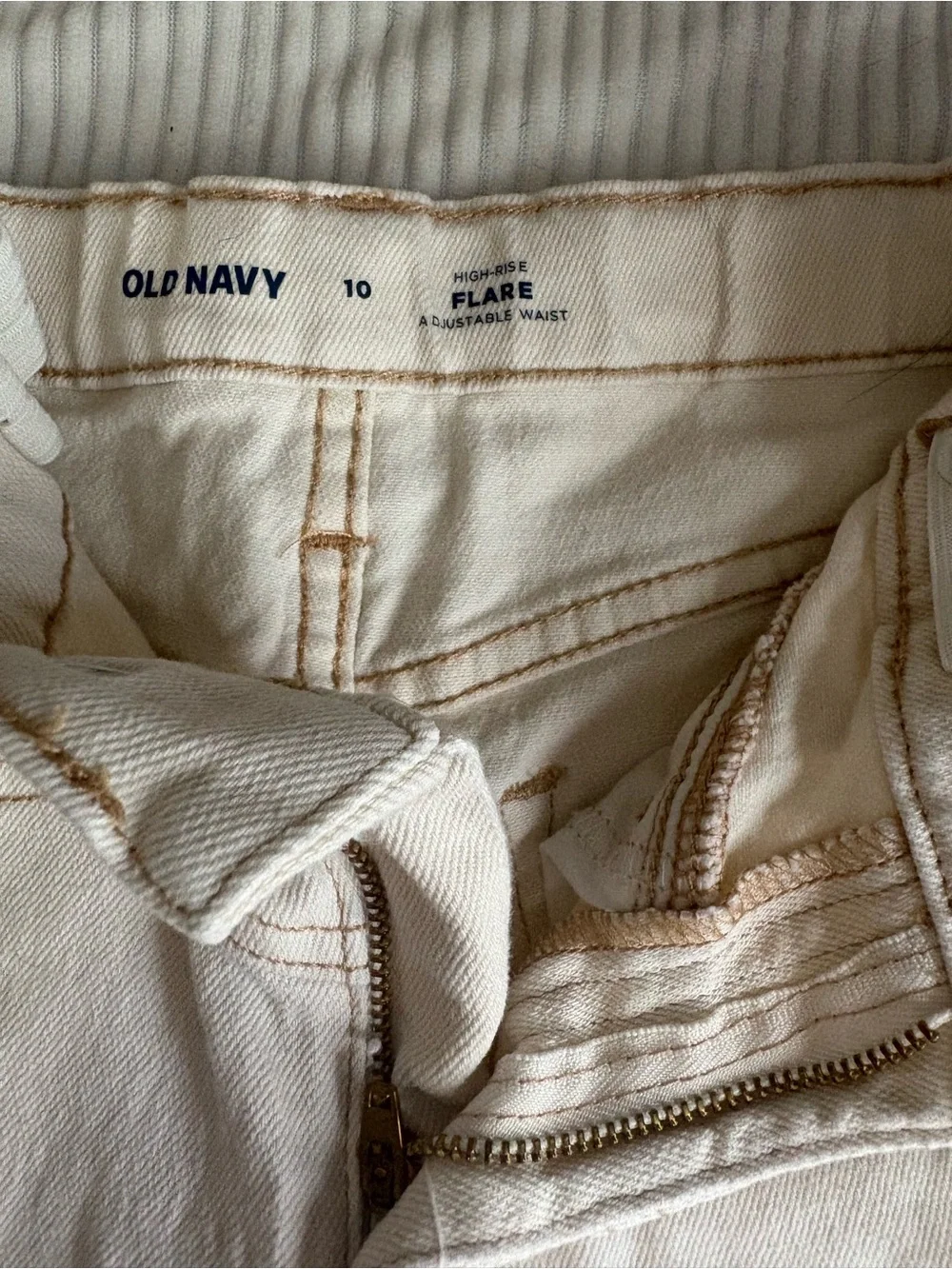 Old Navy Off-White High-Rise Skinny Jeans